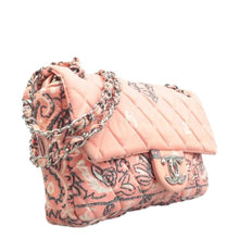 Load image into Gallery viewer, CHANEL Quilted Floral Print Shoulder Bag Pink
