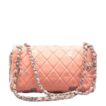 Load image into Gallery viewer, CHANEL Quilted Floral Print Shoulder Bag Pink
