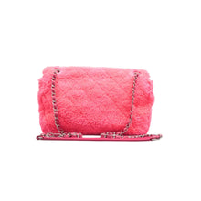 Load image into Gallery viewer, CHANEL Classic Flap Jumbo Shearling Fur Shoulder Bag Pink
