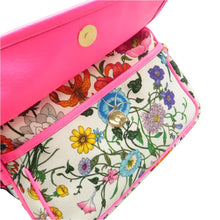 Load image into Gallery viewer, Gucci Flora Floral Canvas Shoulder Bag White
