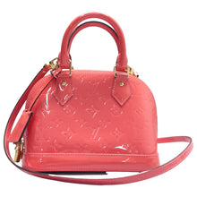 Load image into Gallery viewer, Louis Vuitton Alma BB Monogram Patent Leather Satchel Bag Pink
