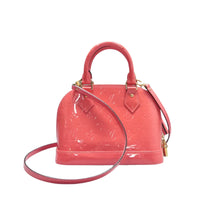 Load image into Gallery viewer, Louis Vuitton Alma BB Monogram Patent Leather Satchel Bag Pink
