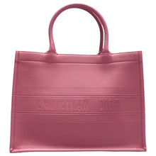 Load image into Gallery viewer, Christian DIOR Book Tote Leather Tote Bag Pink
