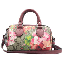 Load image into Gallery viewer, Gucci Floral Blooms Small GG Supreme Monogram Boston Bag Beige
