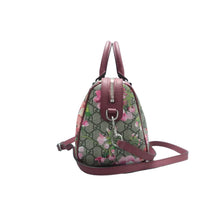 Load image into Gallery viewer, Gucci Boston Blooms Canvas Satchel Bag Bicolor
