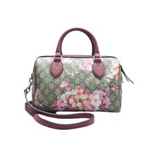 Load image into Gallery viewer, Gucci Boston Blooms Canvas Satchel Bag Bicolor
