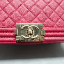 Load image into Gallery viewer, CHANEL Boy Leather Shoulder Bag Pink
