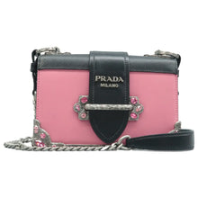 Load image into Gallery viewer, PRADA Cahier Leather Shoulder Bag Pink
