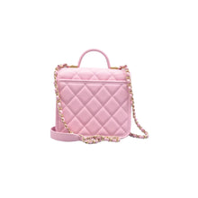 Load image into Gallery viewer, CHANEL School Memory Leather Satchel Bag Pink
