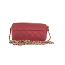 Load image into Gallery viewer, Chanel Leather Shoulder Bag Pink
