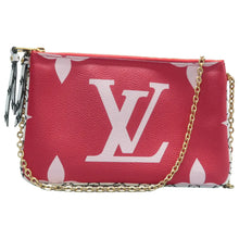 Load image into Gallery viewer, Louis Vuitton Double zip Monogram Canvas Shoulder Bag Bicolor
