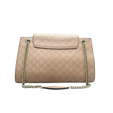 Load image into Gallery viewer, GUCCI Emily GG Leather Shoulder Bag Pink
