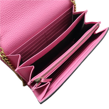 Load image into Gallery viewer, GUCCI GG Marmont Chain Wallet Leather Shoulder Bag Pink
