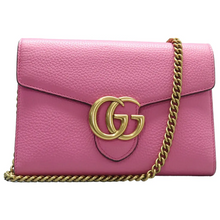 Load image into Gallery viewer, GUCCI GG Marmont Chain Wallet Leather Shoulder Bag Pink
