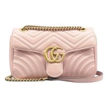 Load image into Gallery viewer, Gucci GG Marmont Flap Leather Shoulder Bag Pink
