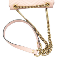 Load image into Gallery viewer, Gucci GG Marmont Flap Leather Shoulder Bag Pink
