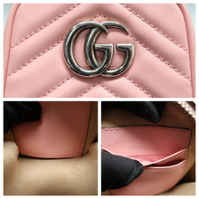 Load image into Gallery viewer, GUCCI GG Marmont Leather Satchel Bag Pink
