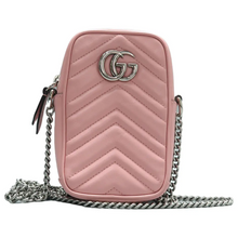 Load image into Gallery viewer, GUCCI GG Marmont Leather Satchel Bag Pink
