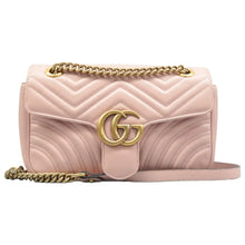 Load image into Gallery viewer, Gucci GG Marmont Leather Shoulder Bag Pink
