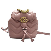 Load image into Gallery viewer, GUCCI GG Marmont Leather Backpack Pink
