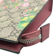 Load image into Gallery viewer, Gucci Blooms Large Cosmetic Case GG Supreme Monogram Clutch Pink
