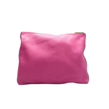 Load image into Gallery viewer, Gucci Pebbled Calfskin Medium Logo Portfolio Clutch Box Pink Green
