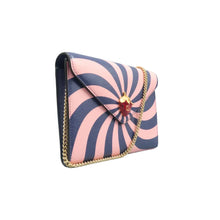 Load image into Gallery viewer, GUCCI Strawberry Swirl Print Leather Shoulder Bag Pink/Purple
