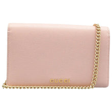 Load image into Gallery viewer, GUCCI Chain Wallet  Leather Shoulder Bag Pink
