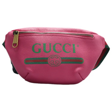Load image into Gallery viewer, GUCCI Print Leather Belt Bag Fuchsia Pink
