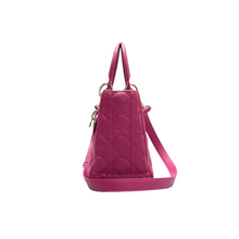 Load image into Gallery viewer, Christian Dior Lady Dior Leather Satchel Bag Pink
