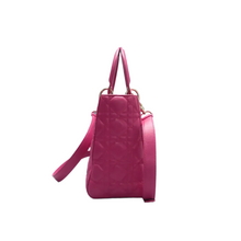 Load image into Gallery viewer, Christian Dior Lady Dior Leather Satchel Bag Pink
