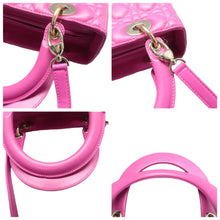 Load image into Gallery viewer, Christian DIOR Lady Dior Leather Satchel Bag Pink

