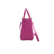Load image into Gallery viewer, Christian DIOR Lady Dior Leather Satchel Bag Pink
