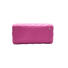Load image into Gallery viewer, Christian DIOR Lady Dior Leather Satchel Bag Pink
