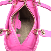Load image into Gallery viewer, Christian DIOR Lady Dior Leather Satchel Bag Pink
