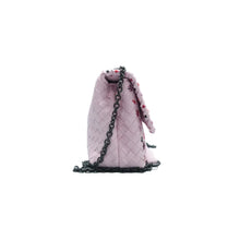 Load image into Gallery viewer, Bottega Veneta Baby Olimpia Nappa Intrecciato Meadow Flower Embroidered Shoulder Bag Pink
