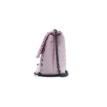 Load image into Gallery viewer, Bottega Veneta Baby Olimpia Nappa Intrecciato Meadow Flower Embroidered Shoulder Bag Pink
