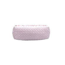 Load image into Gallery viewer, Bottega Veneta Baby Olimpia Nappa Intrecciato Meadow Flower Embroidered Shoulder Bag Pink
