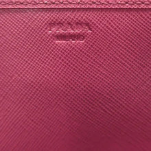 Load image into Gallery viewer, PRADA Bow Saffiano Fiocco Flap Wallet Pink
