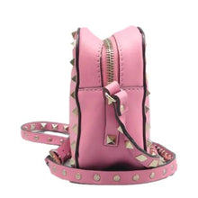 Load image into Gallery viewer, Valentino  Garavani Rockstud Leather Shoulder Bag Pink
