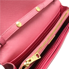 Load image into Gallery viewer, PRADA Saffiano Bow Leather Shoulder Bag Pink
