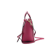 Load image into Gallery viewer, GUCCI Swing Leather Satchel Bag Fuchsia
