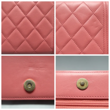 Load image into Gallery viewer, Chanel Wallet On Chain Boy Leather Shoulder Bag Pink
