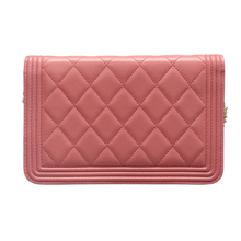 Load image into Gallery viewer, Chanel Wallet On Chain Boy Leather Shoulder Bag Pink
