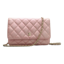 Load image into Gallery viewer, CHANEL Wallet On Chain Leather Shoulder Bag Pink
