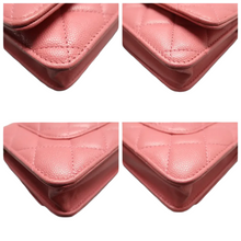 Load image into Gallery viewer, Chanel Wallet On Chain Leather Shoulder Bag Pink

