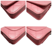Load image into Gallery viewer, Chanel Wallet On Chain Leather Shoulder Bag Pink
