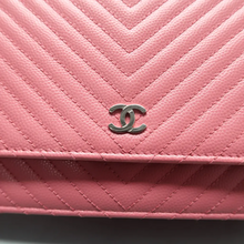 Load image into Gallery viewer, CHANEL Wallet on Chain Leather Shoulder Bag Pink
