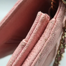 Load image into Gallery viewer, CHANEL Wallet On Chain Leather Shoulder Bag Pink
