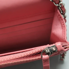 Load image into Gallery viewer, Chanel Wallet On Chain Leather Shoulder Bag Pink
